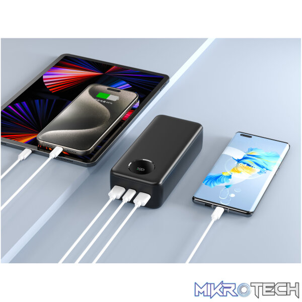 Power Bank Dual USB Fast Charging PD20W QC3.022.5W 30000mAh - PB365 - Image 2